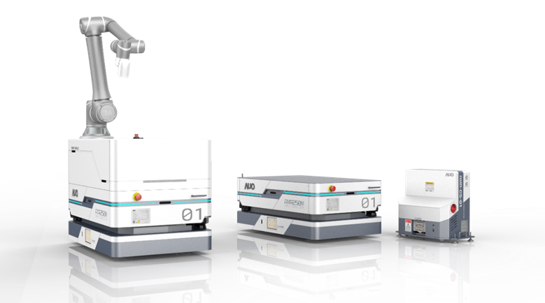 雷火竞技數位開發的自主式移動機器人（AMR250M），搭配全向輪並結合AI演算法、2D LiDAR、3D攝影機等技術，協助客戶實現產線全自動化